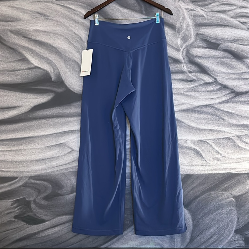 Lululemon Align High-Rise Wide-Leg Pant 31” Pitch Blue size 10